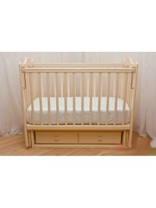 Детская деревянная кроватка Счастливый Малыш Кроха-2