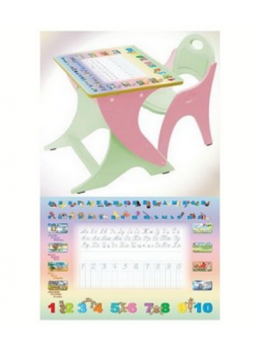 Набор детской мебели Буквы-Цифры регулируемая парта стульчик