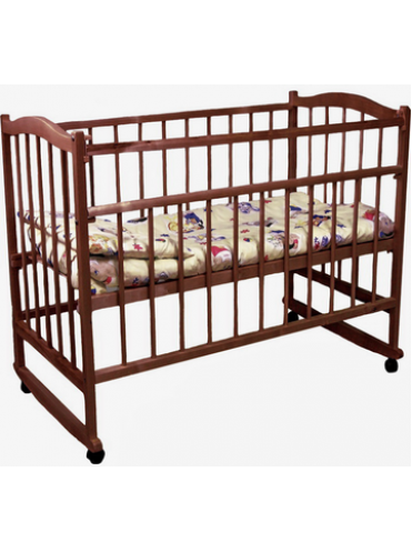 Детская деревянная кроватка Фея 204 колесо-качалка