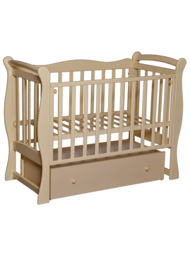Детская деревянная кроватка Северянка-1 (маятник поперечный), закрытый ящик