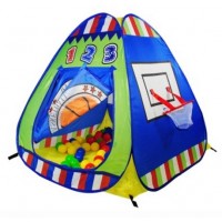 Детская палатка Дом + 100 шаров Calida Баскетбол